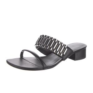 3.1 Phillip Lim Leather Studded Accents Slides